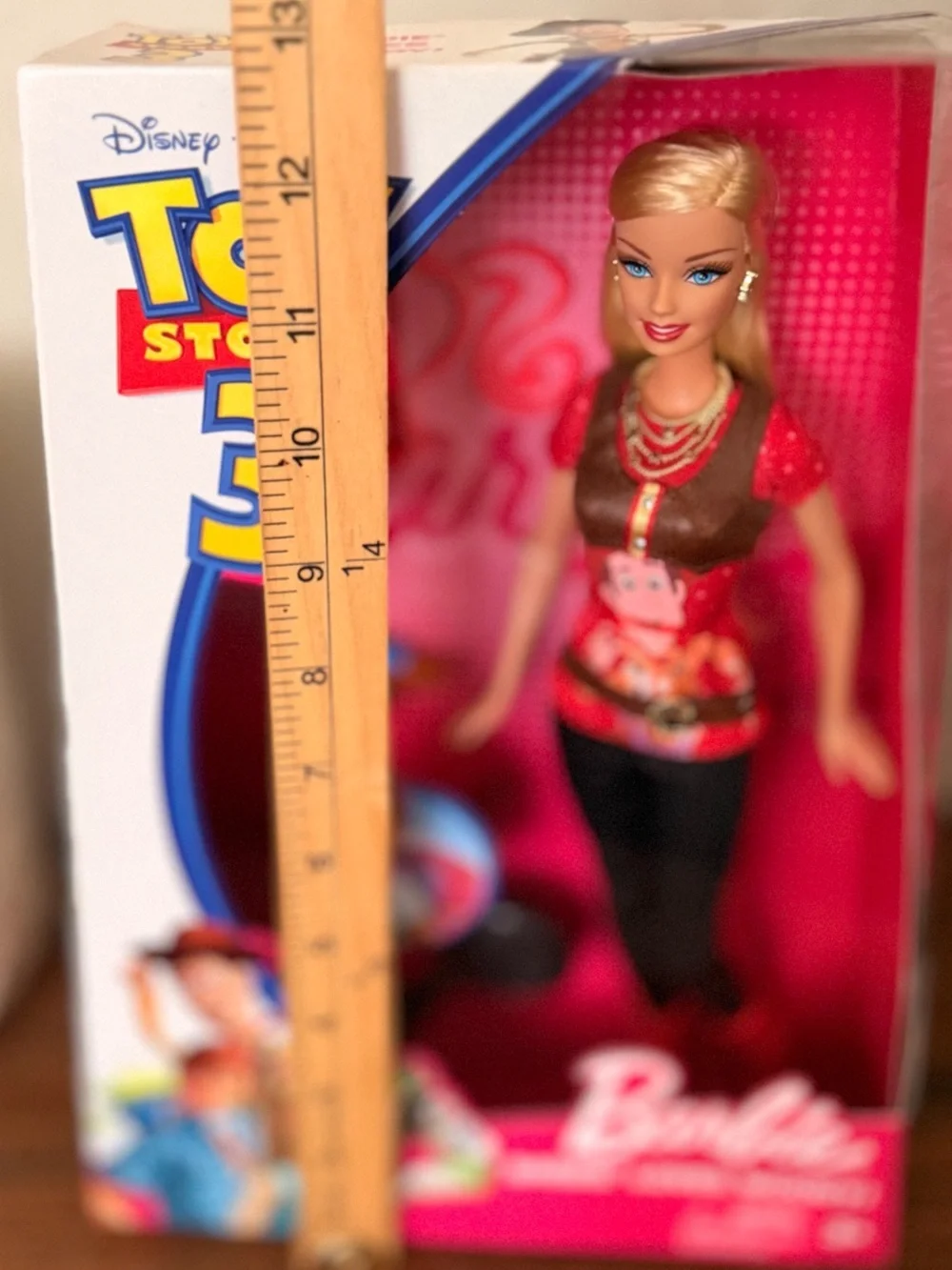 Toy Story 3 BARBIE LOVES WOODY!  By Mattel Disney Pixar Doll No. R9295 2009 NEW